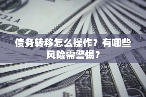 武汉债务转移怎么操作？有哪些风险需警惕？