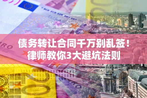 武汉债务转让合同千万别乱签！律师教你3大避坑法则